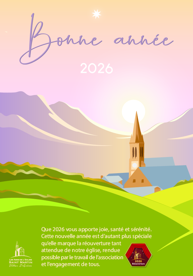 Bonne année 2026 - Carte de voeux de l'association