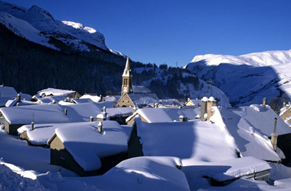Le village en hiver