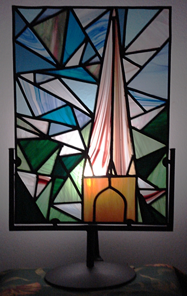 Vitrail éclairé